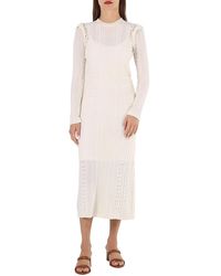 Chloé - Ladies Snow Wool Cash Knit Dress - Lyst