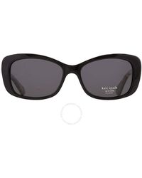 Kate Spade - Polarized Grey Cat Eye Sunglasses Claretta/p/s 0wr7/m9 53 - Lyst