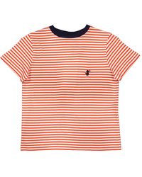 Save The Duck - Kids Traffic Yasu Stripe Print Cotton T-shirt - Lyst