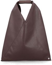 MM6 by Maison Margiela - Maison Margiela Japanese Classic Small Faux Leather Bag Polyurethane Tote - Lyst