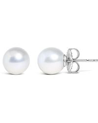 Haus of Brilliance - 14K 6-6.5Mm Cultured Freshwater Pearl Solitaire Stud Earrings - Lyst
