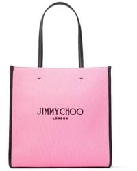 Jimmy Choo - N/S Medium Logo Tote Bag - Lyst