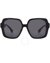Burberry - Dark Grey Square Sunglasses Be4379d 300187 58 - Lyst