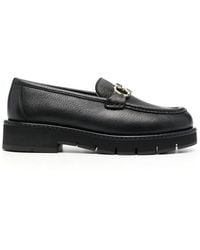 Ferragamo - Buckle-Detail Leather Loafers - Lyst