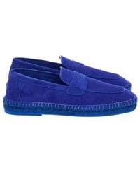 Ferragamo - Desco Suede Espadrilles Loafer - Lyst