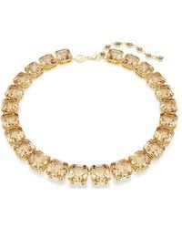 Swarovski - Millenia-Tone Plated Tennis Necklace - Lyst