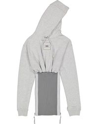 Burberry - Reconstructed Cotton Hoodie - Lyst