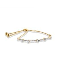 Haus of Brilliance - 14K Plated Sterling 1/3 Cttw Diamond Slider Link Bolo Bracelet - Lyst