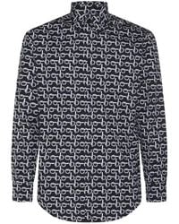 Burberry - B-Line Printed Oversize Cotton Shirt - Lyst