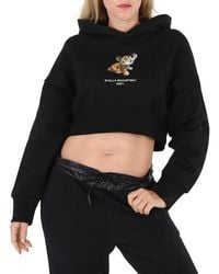 Stella McCartney - Ladies Tiger-Print Cropped Hoodie, Brand Size 36 (Us - Lyst