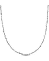 Amour - 1.9Mm Diamond-Cut Singapore Necklace - Lyst