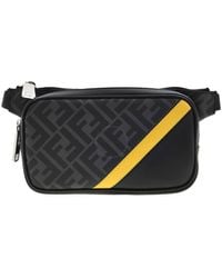 Fendi - Diagonal Ff Logo Compact Belt Bag - Lyst