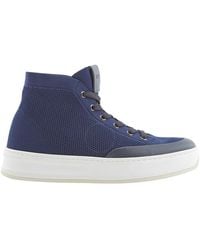 Tod's - High Tech Fabric And Leather Hi-top Sneakers - Lyst