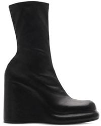 Burberry - High Wedge Heel Pillar Boots, Brand Size 36 Us - Lyst
