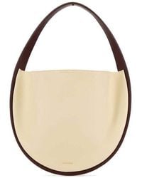 Jil Sander - Ivory Leather Pivot Shoulder Bag Eggshell Borse A Mano - Lyst