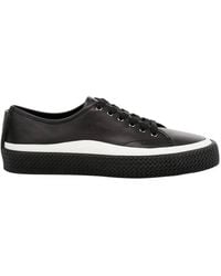 Ferragamo - Ferragamo Storm Leather Low-Top Sneakers - Lyst