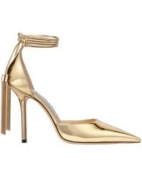 Jimmy Choo - Eris 100 Metallic Pointed-Toe Pumps, Brand Size 35 Us - Lyst