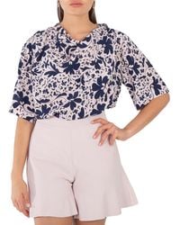 Stella McCartney - Silk Foral Print Blouse - Lyst