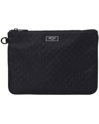 Jimmy Choo - Derek-N Jc Embossed Nylon Clutch - Lyst