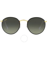 Ray-Ban - Round Metal Full Color Legend Gray Gradient Sunglasses Rb3447jm 919671 50 - Lyst