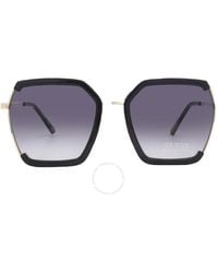 Guess Factory - Smoke Gradient Butterfly Sunglasses Gf0418 01b 58 - Lyst