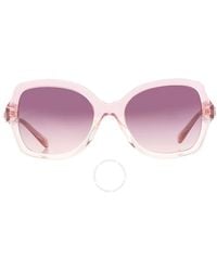 COACH - Purple Pink Gradient Butterfly Sunglasses Hc8295 57387w 56 - Lyst