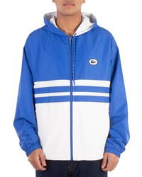 Lacoste - Colorblock Hooded Windbreaker Jacket - Lyst