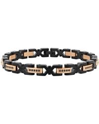 Robert Alton - 1/2Ctw Diamond Stainless Steel With Two-Tone Finish Bracelet - Lyst