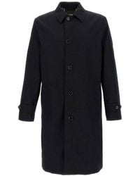 Burberry - Single Breasted Medium Car Coat, Brand Size 46 Us - Lyst