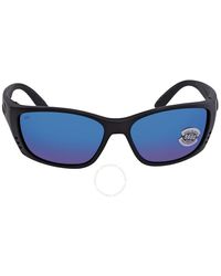 Costa Del Mar - Fisch Blue Mirror Poloarized Glass Sunglasses Fs 01 Obmglp 64 - Lyst