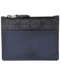 COACH - Signature Canvas Blocking Card Case - Lyst