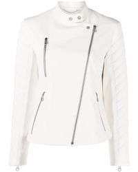 Ferragamo - Biker Leather Jacket - Lyst