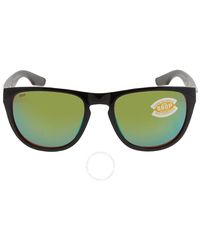 Costa Del Mar - Cta Del Mar Irie Green Mirror Polarized Polycarbonate Square Sunglasses - Lyst