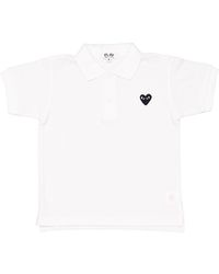 Comme des Garçons - Cdg Play Boys Heart Logo Polo Shirt - Lyst