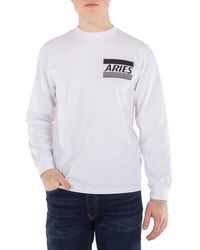 Aries - Long Sleeve Credit Card Logo Print T-Shirt - Lyst