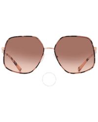 Michael Kors - Empire Butterfly Brown Pink Gradient Irregular Sunglasses Mk1127j 110813 59 - Lyst