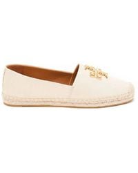 Tory Burch - Eleanor Espadrilles Leather Flats - Lyst