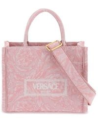Versace - Barocco Athena Small Tote Bag Print - Lyst