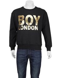 BOY London - Reflective Cotton Sweatshirt - Lyst