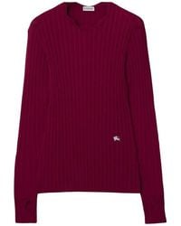 Burberry - Viscose Blend Ekd Sweater - Lyst