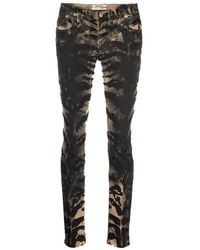 Roberto Cavalli - Tiger Print Skinny Jeans, Brand Size 38 Us - Lyst