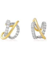 Swarovski - Hyperbola Mixed Cuts Ear Cuffs - Lyst