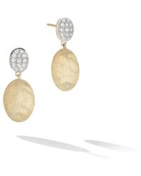 Marco Bicego - Siviglia Collection 18k Yellow Gold And Diamond Drop Earrings - Lyst