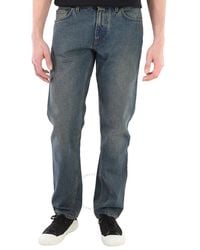 Burberry - Indigo Straight Fit Washed Denim Jeans - Lyst