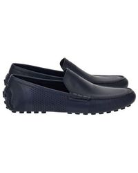 Ferragamo - Perforated Leather Driver Loafers - Lyst