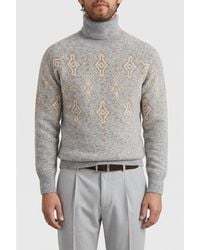 Brunello Cucinelli - Light Wool Turtleneck Sweater, Brand Size 50 (Us - Lyst