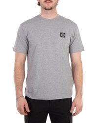 Stone Island - Compass Patch Logo Cotton T-Shirt - Lyst