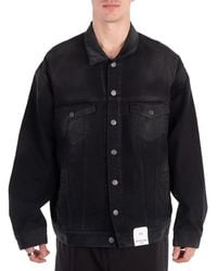 Balenciaga - Size Sticker Denim Jacket, Brand Size 1 - Lyst