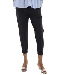 Emporio Armani - Jersey Twill Elasticated Waist Trousers - Lyst