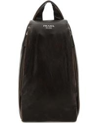 Prada - Dark Nappa Leather Backpack - Lyst